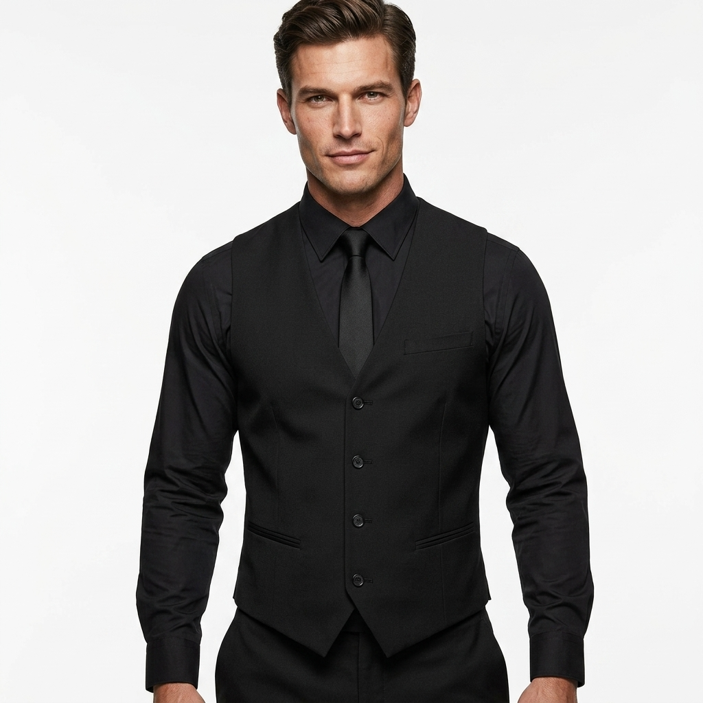 2224579 Antony Morato Gilet Nero Smanicato Uomo