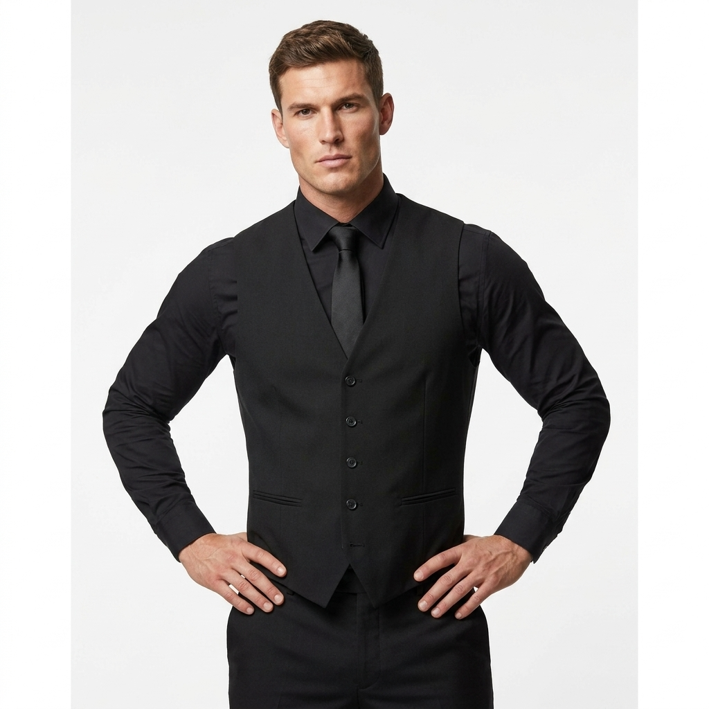 2224579 Antony Morato Gilet Nero Smanicato Uomo