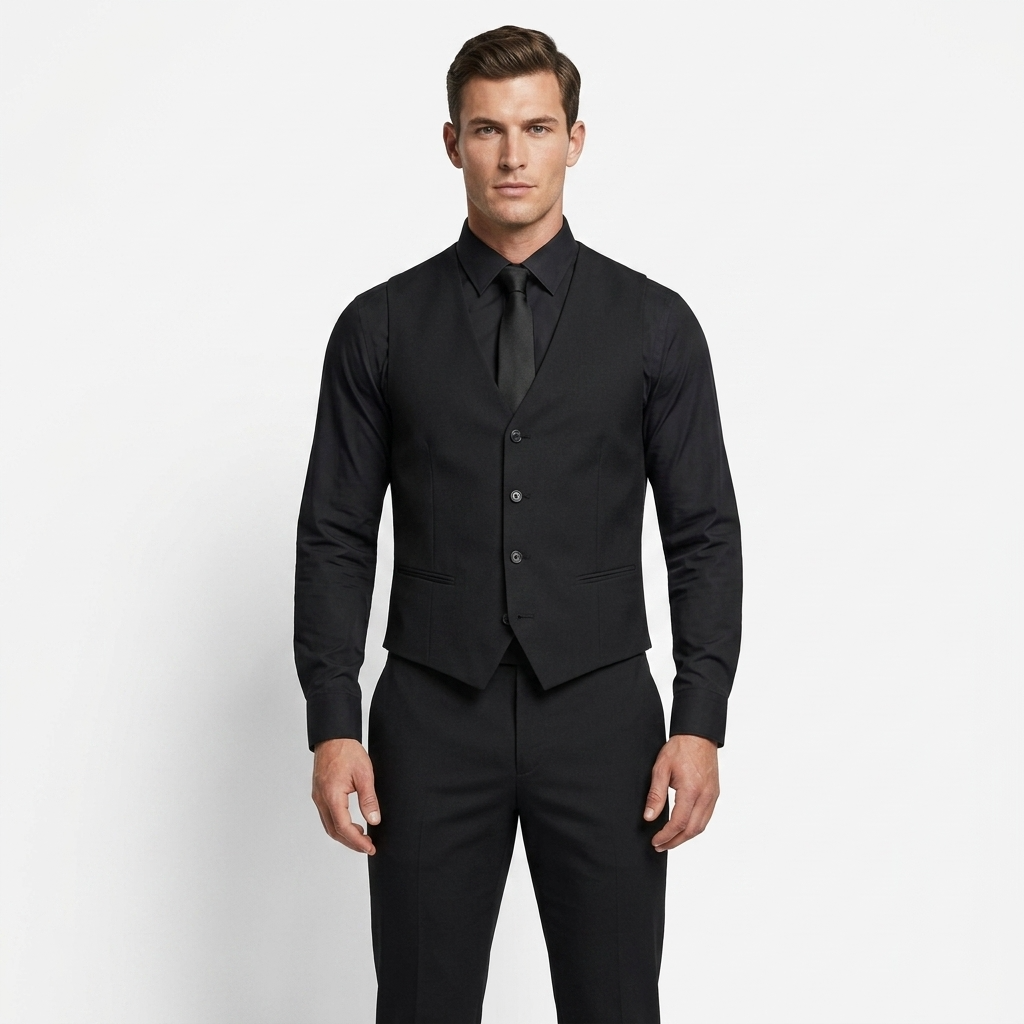 2224579 Antony Morato Gilet Nero Smanicato Uomo