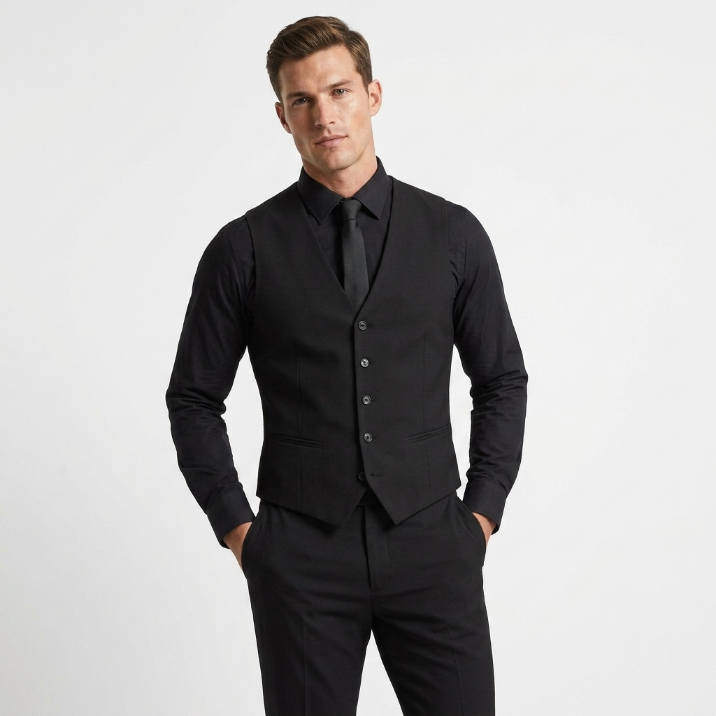 2224579 Antony Morato Gilet Nero Smanicato Uomo