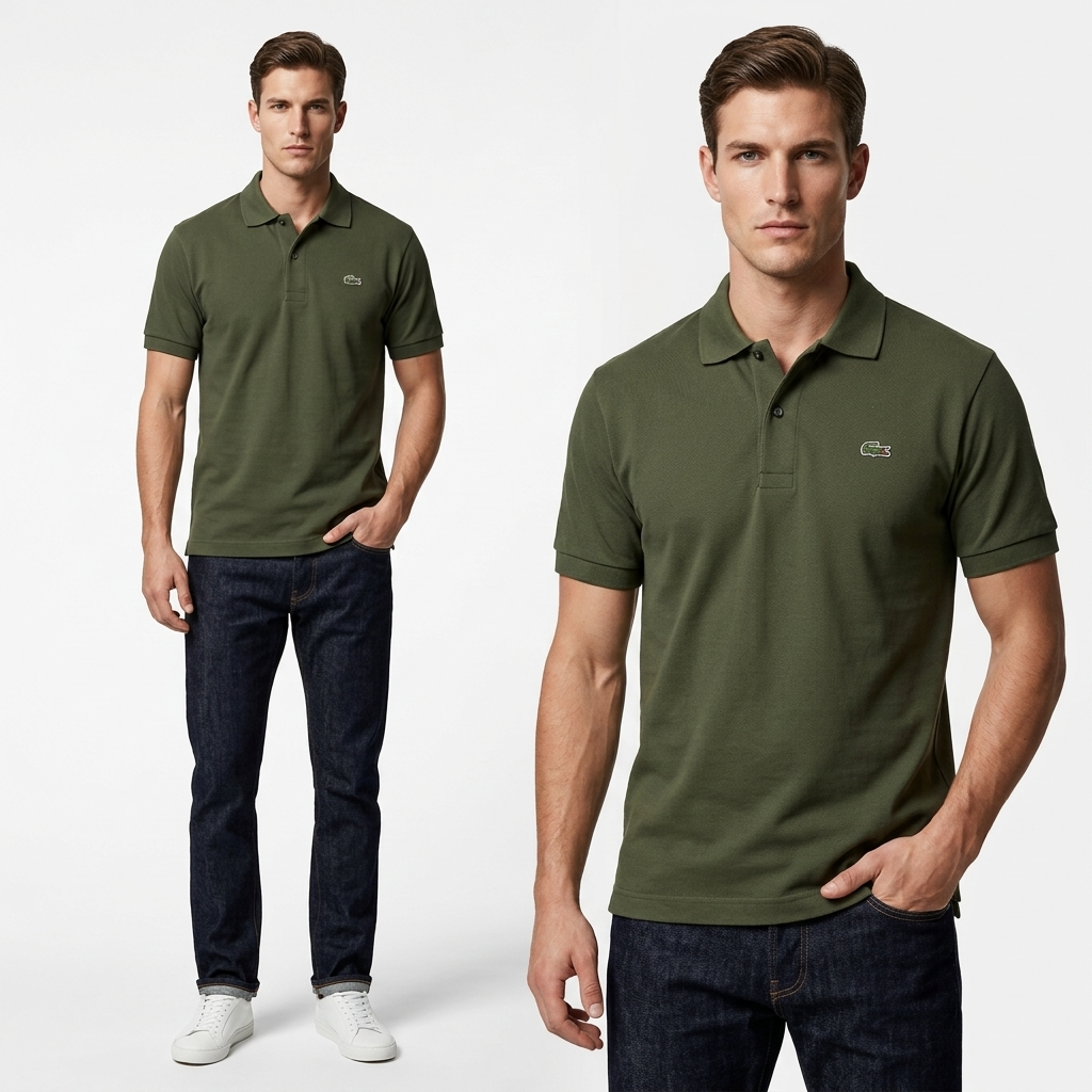 2412701 Lacoste Polo Verde Uomo