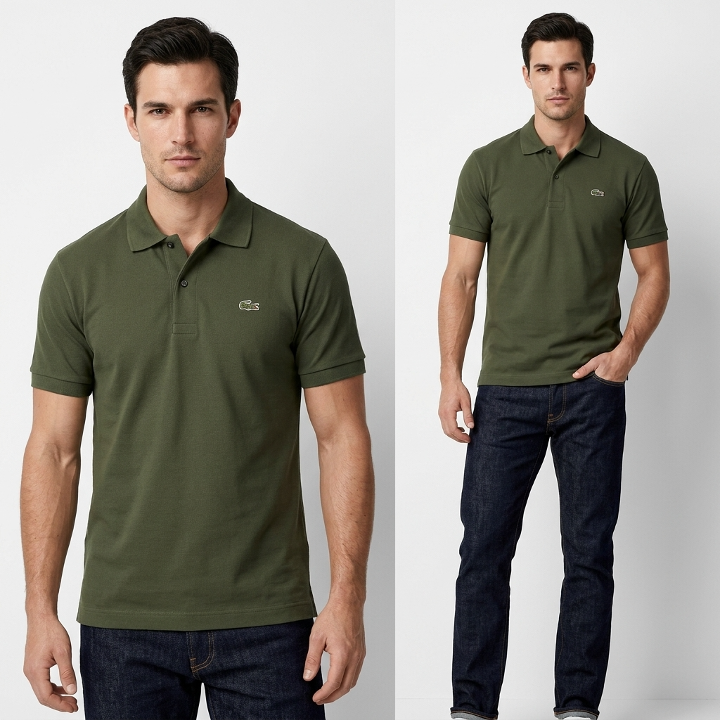 2412701 Lacoste Polo Verde Uomo