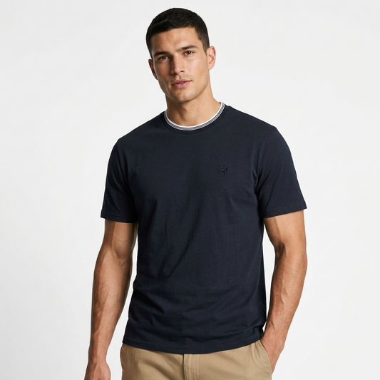 2416232 Lyle & Scott T-Shirt Blu Stampa Uomo