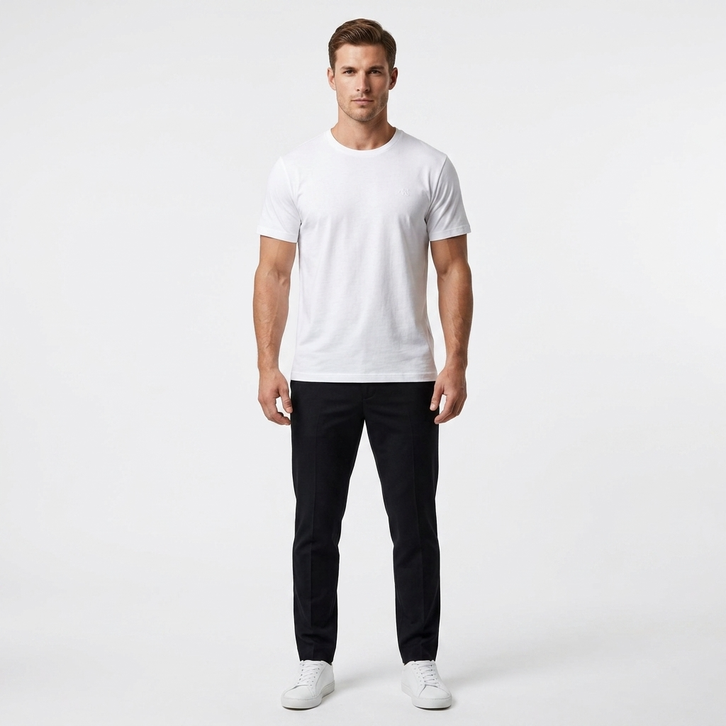2417843 Calvin Klein Jeans T-Shirt Bianca Uomo
