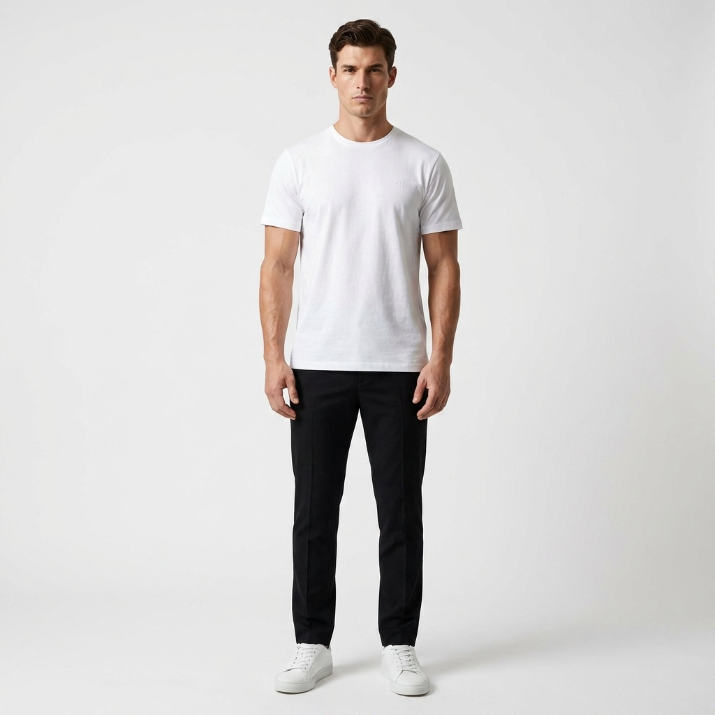 2417843 Calvin Klein Jeans T-Shirt Bianca Uomo