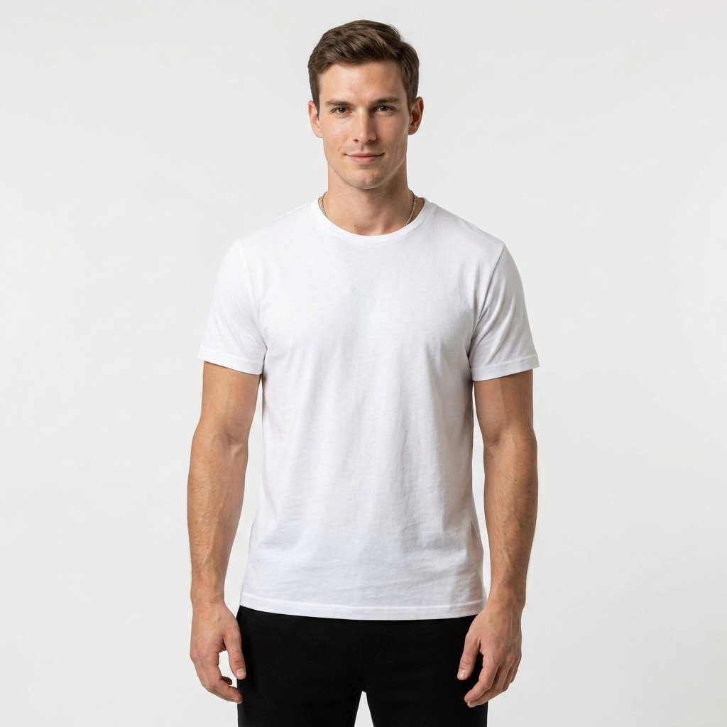 2417843 Calvin Klein Jeans T-Shirt Bianca Uomo