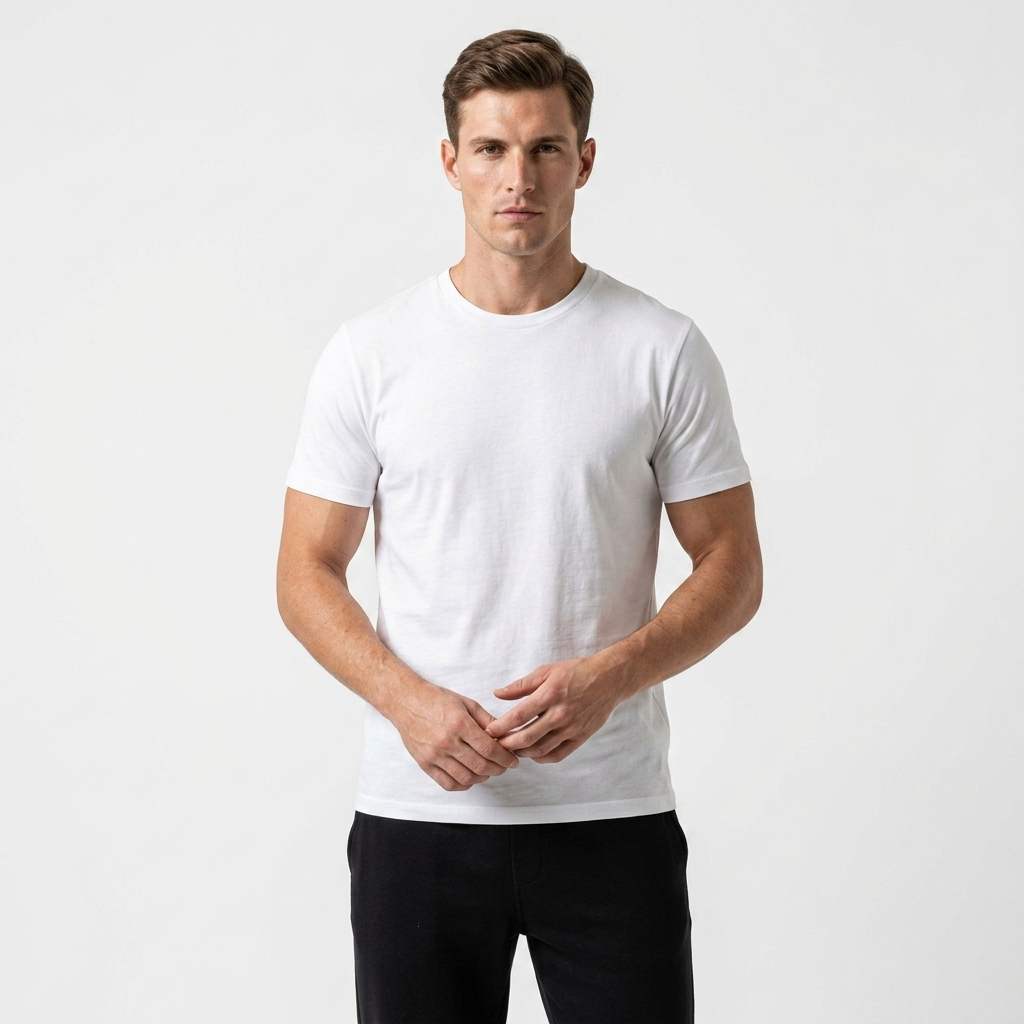 2417843 Calvin Klein Jeans T-Shirt Bianca Uomo