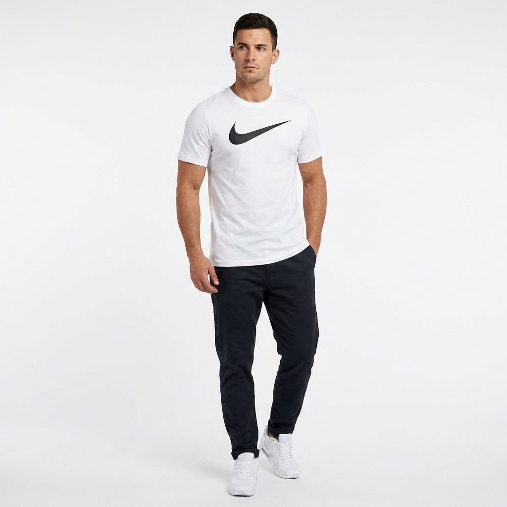 2427350 Nike T-Shirt Bianca Stampa Uomo