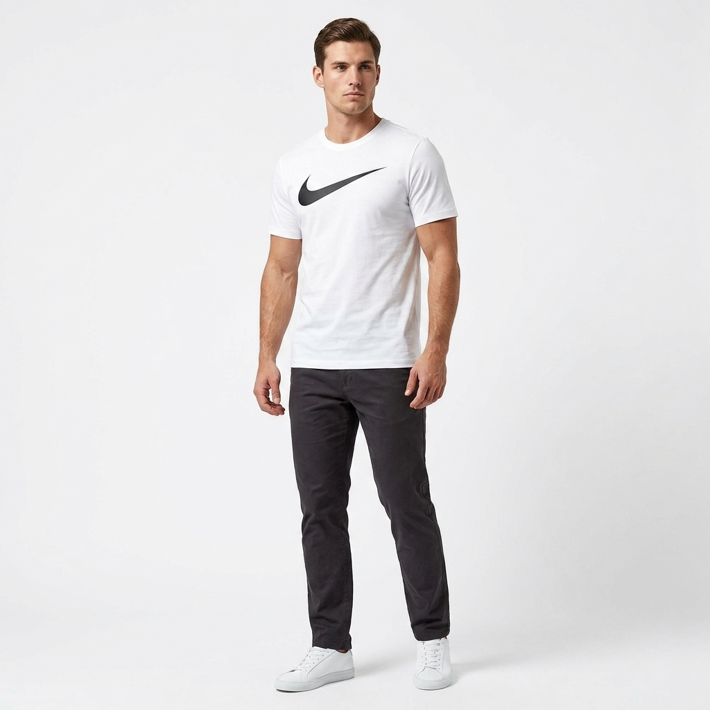 2427350 Nike T-Shirt Bianca Stampa Uomo