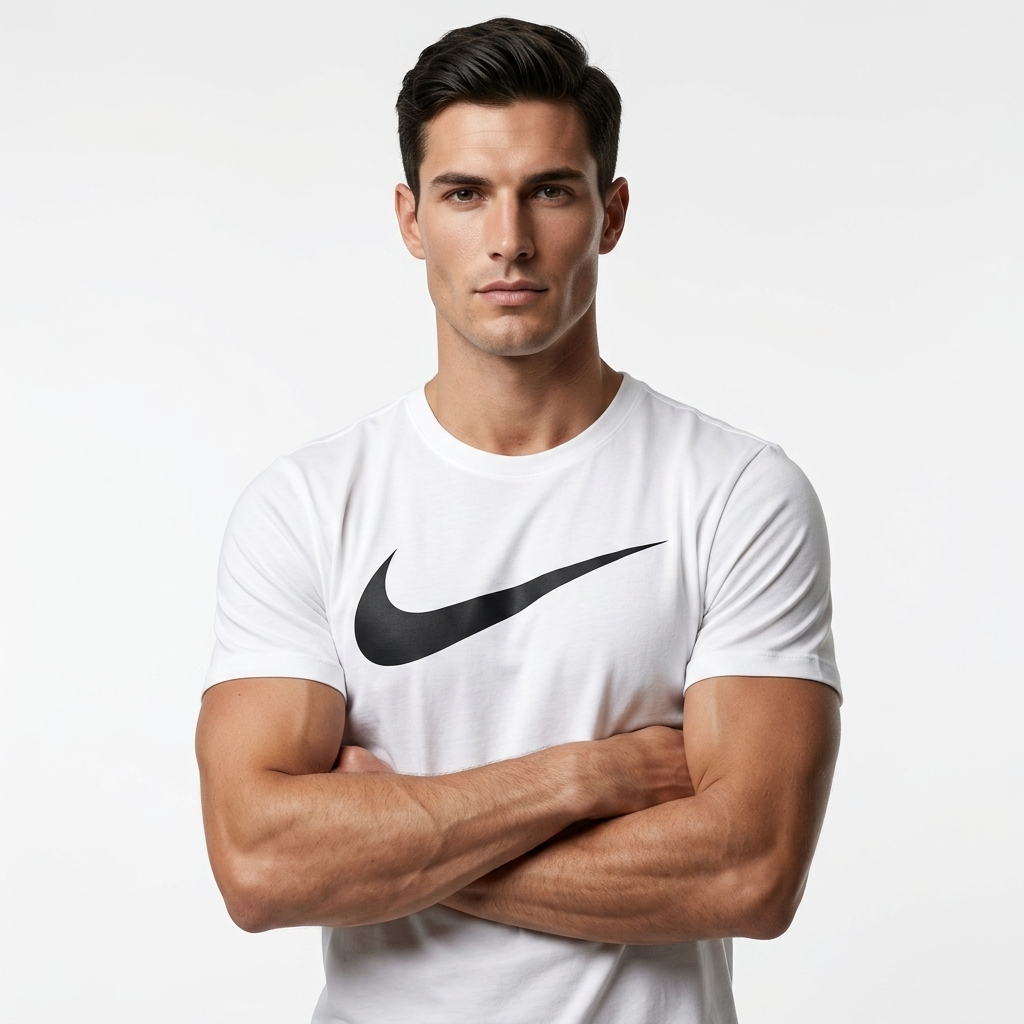 2427350 Nike T-Shirt Bianca Stampa Uomo