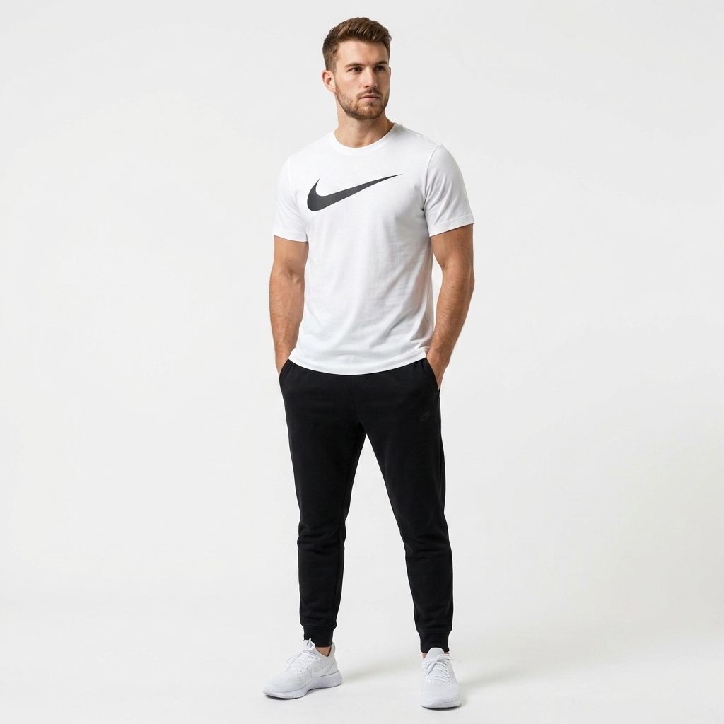 2427350 Nike T-Shirt Bianca Stampa Uomo