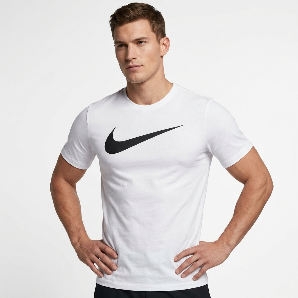 2427350 Nike T-Shirt Bianca Stampa Uomo