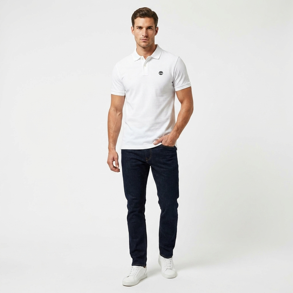 2452275 Timberland Polo Bianco Uomo
