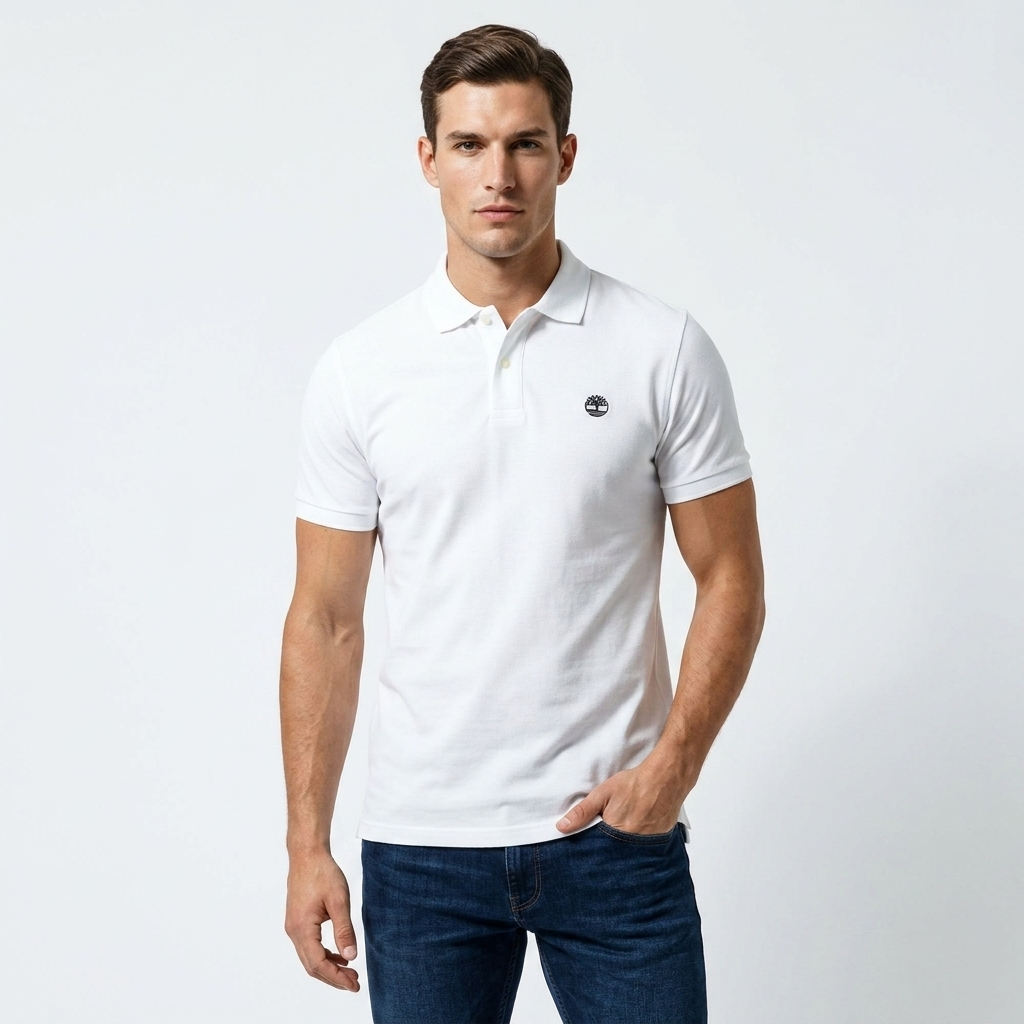 2452275 Timberland Polo Bianco Uomo