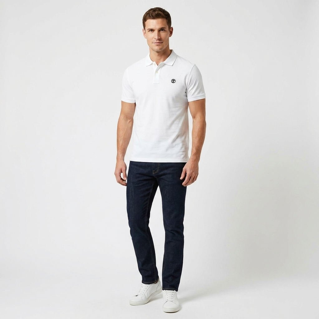 2452275 Timberland Polo Bianco Uomo