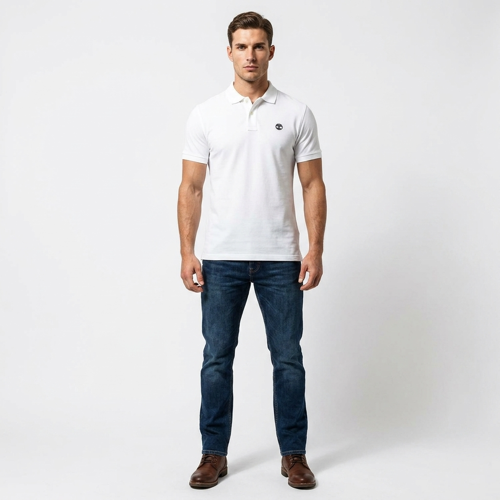 2452275 Timberland Polo Bianco Uomo