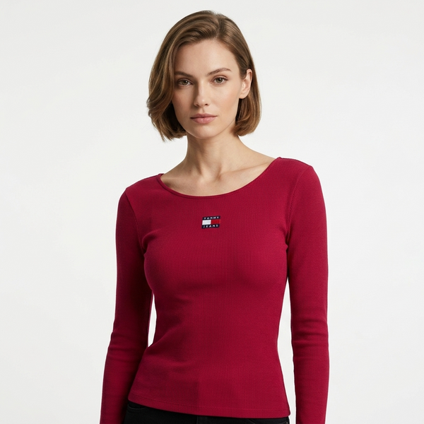 Maglia Donna Bordeaux Cotone Organico
