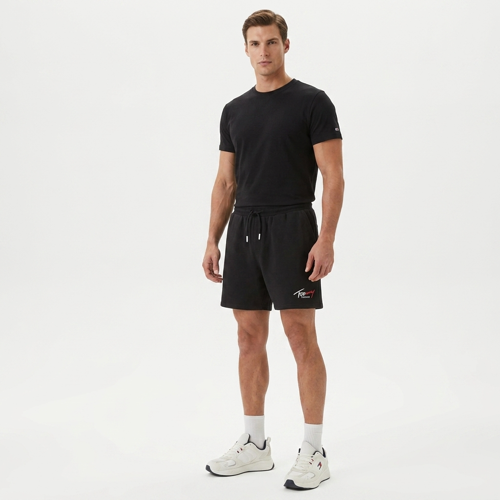 2453538 Tommy Hilfiger Jeans Bermuda Nero Uomo
