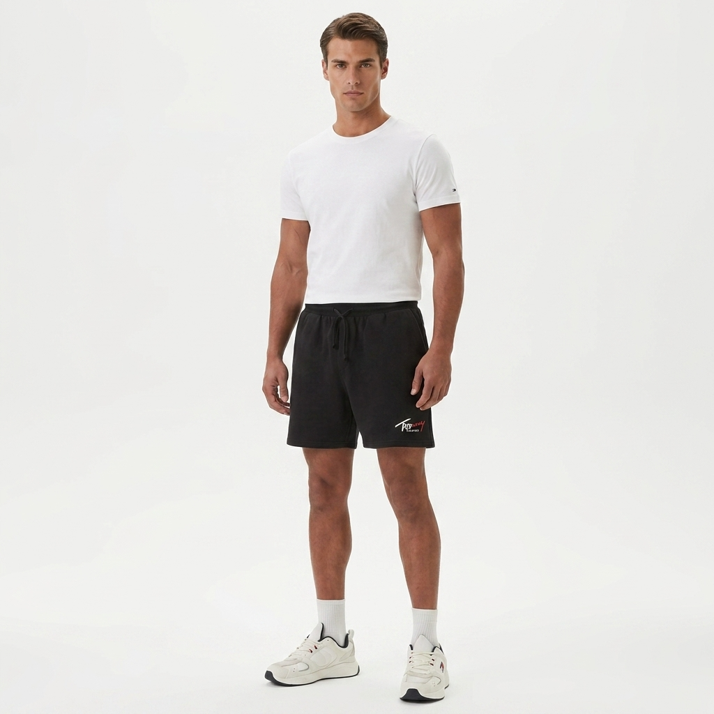 2453538 Tommy Hilfiger Jeans Bermuda Nero Uomo
