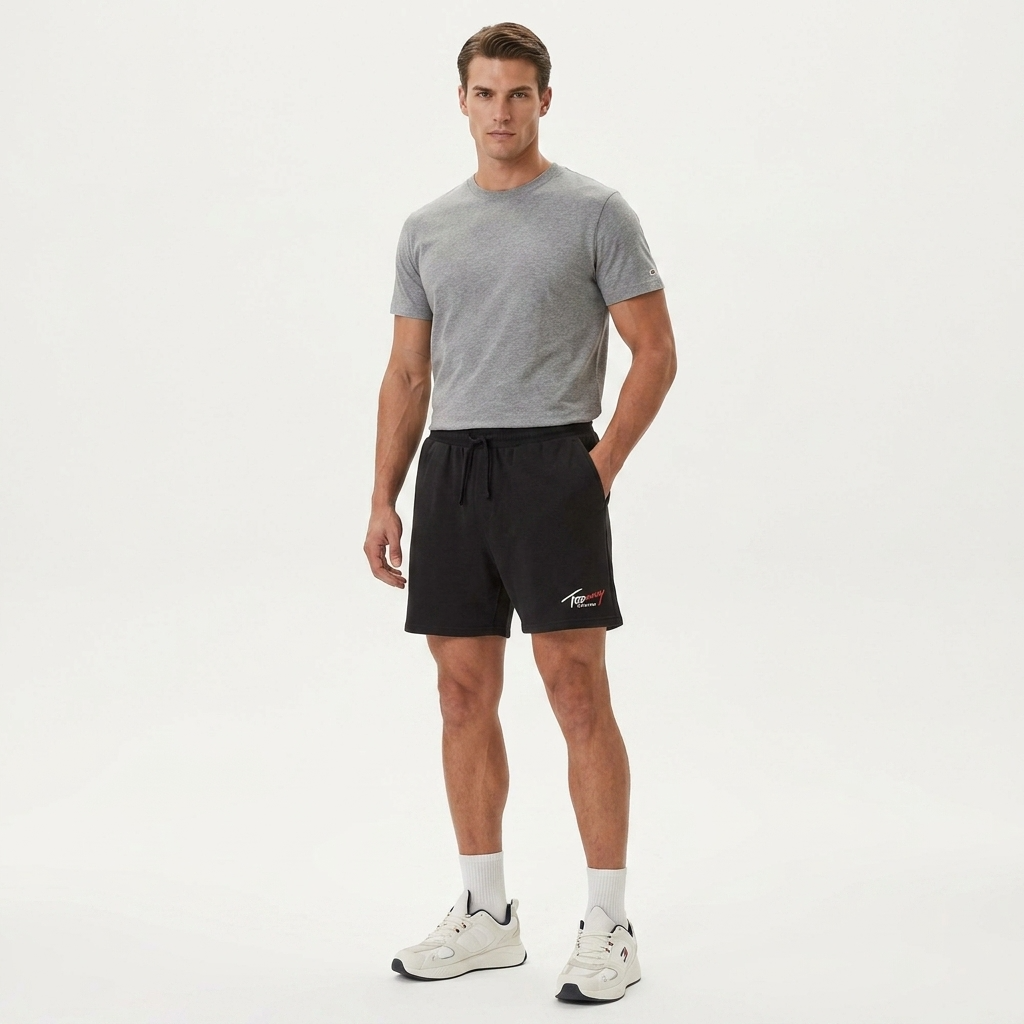 2453538 Tommy Hilfiger Jeans Bermuda Nero Uomo