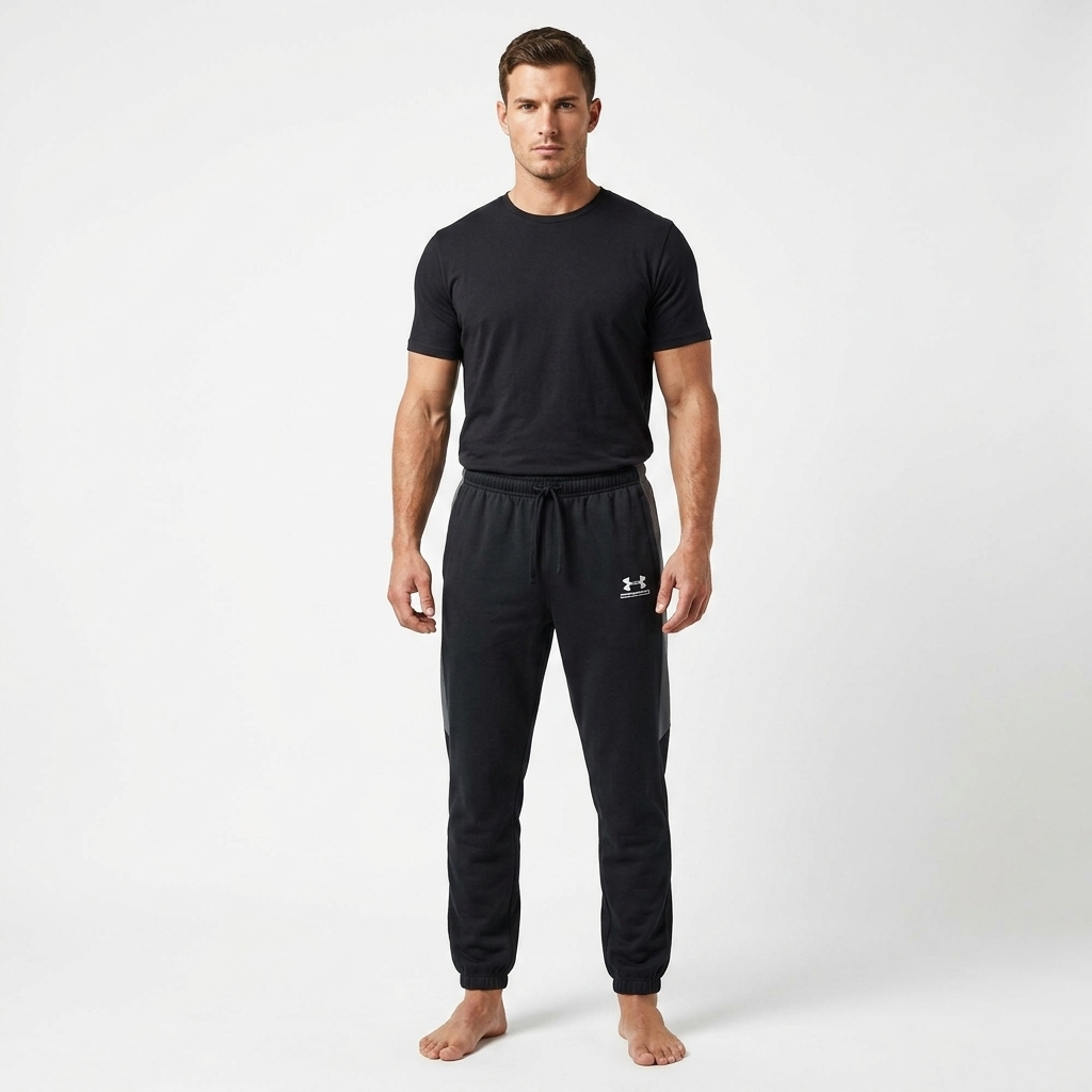 2455849 Under Armour Pantaloni Nero Poliestere Uomo