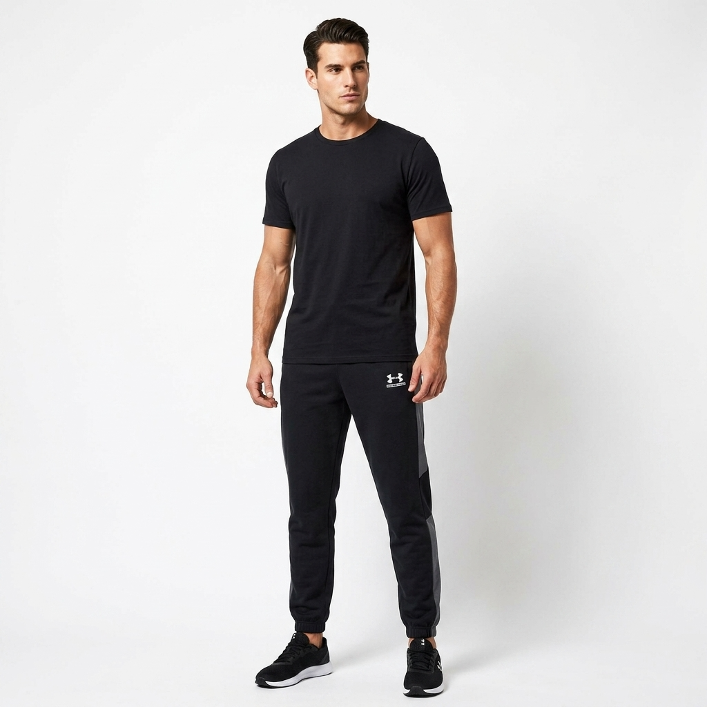 2455849 Under Armour Pantaloni Nero Poliestere Uomo