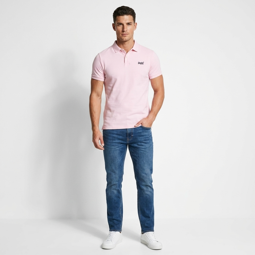 2456754 Superdry Polo Rosa Uomo