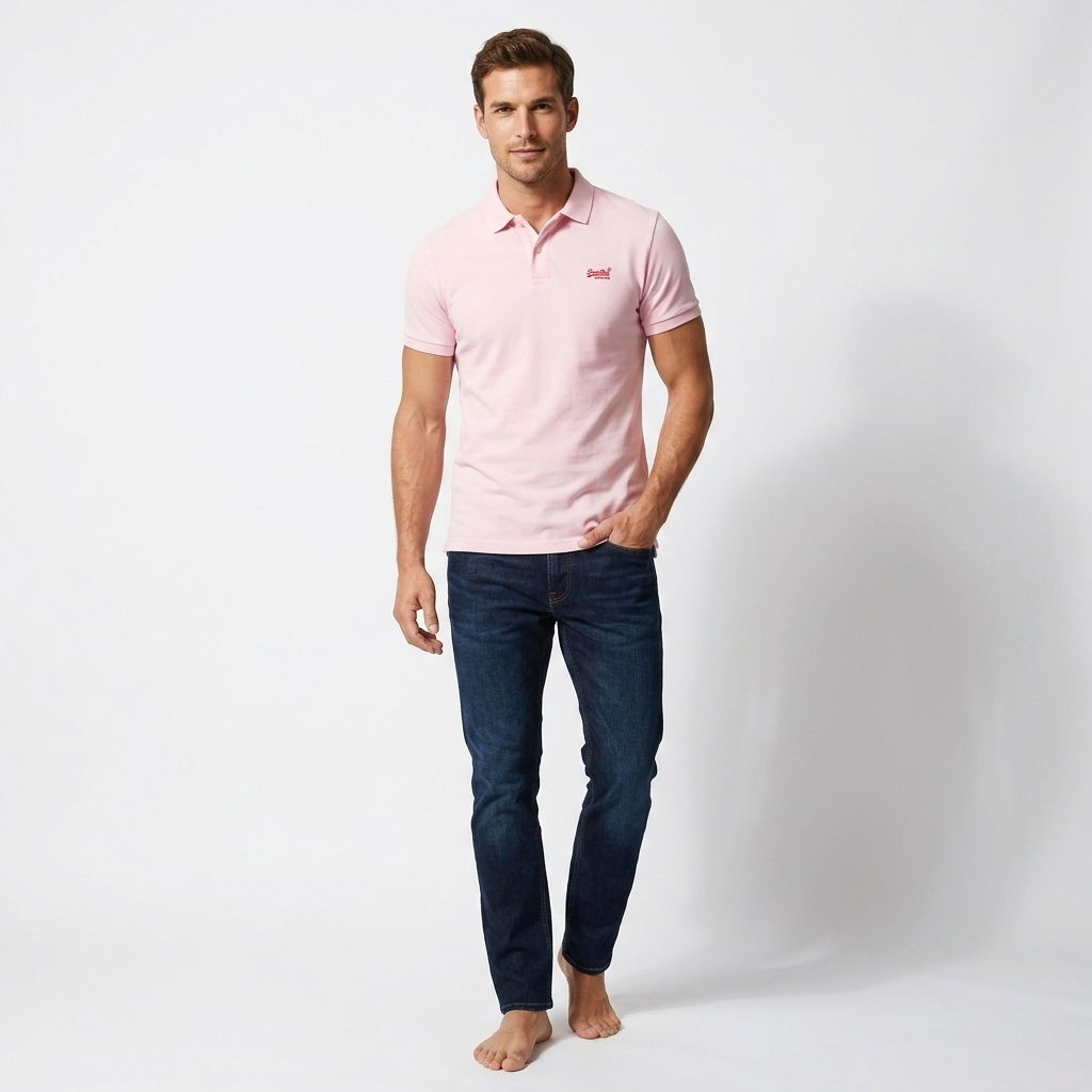 2456754 Superdry Polo Rosa Uomo