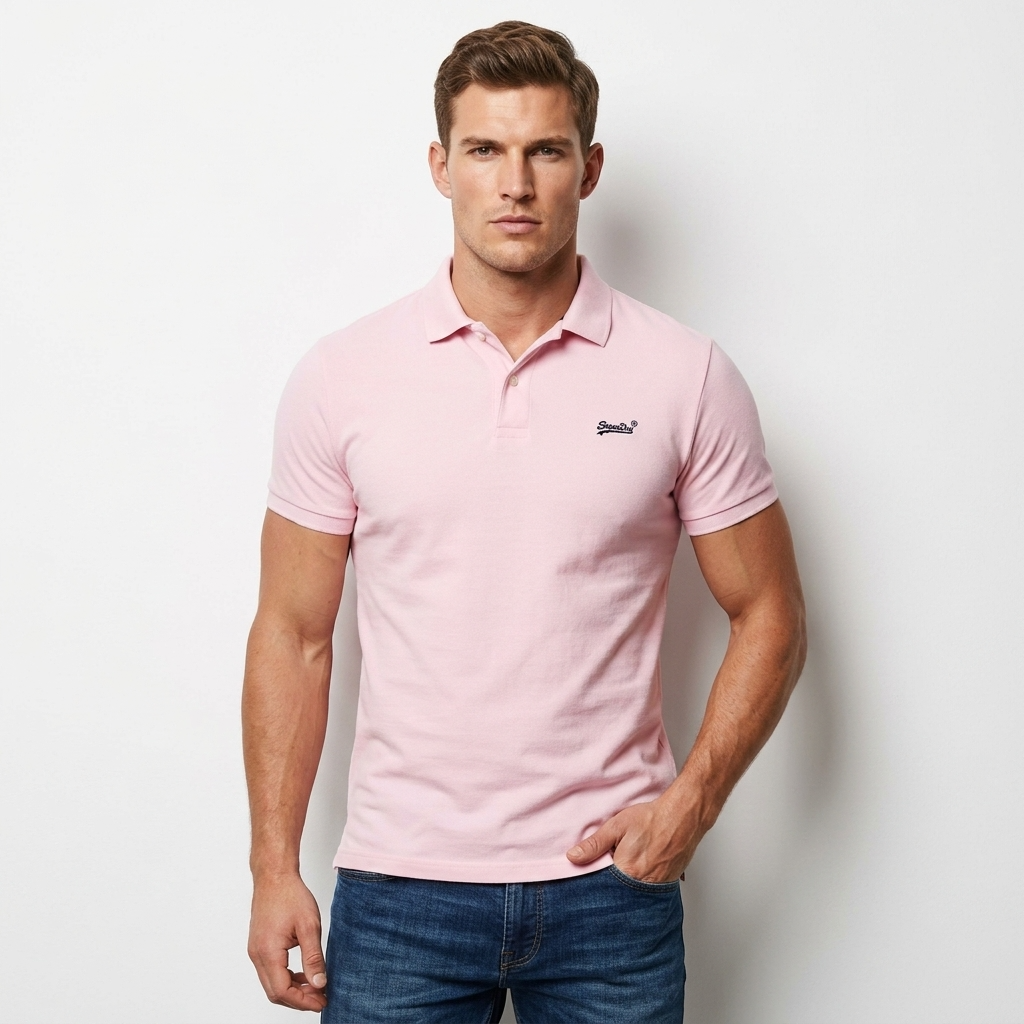 2456754 Superdry Polo Rosa Uomo