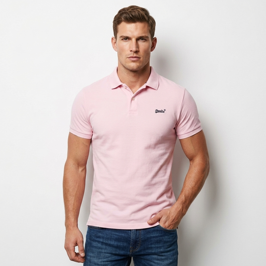 2456754 Superdry Polo Rosa Uomo