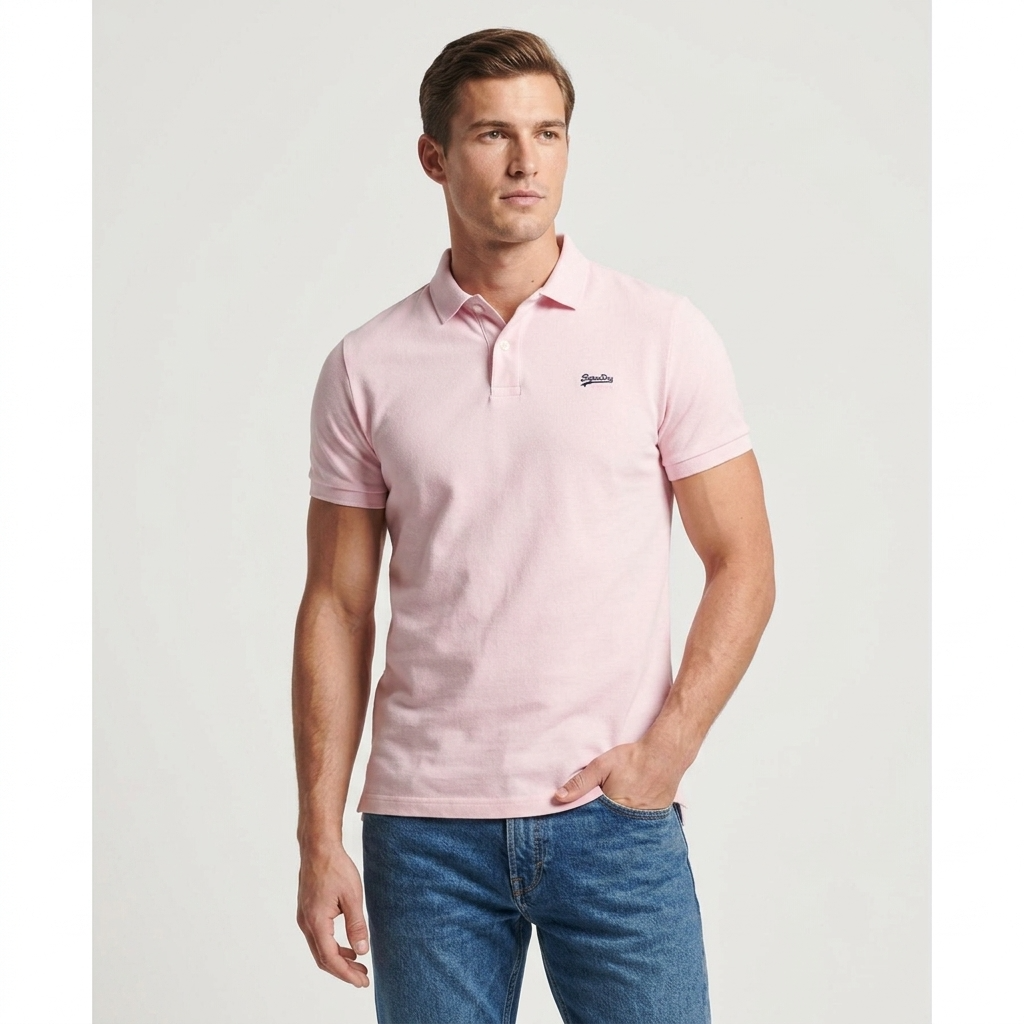 2456754 Superdry Polo Rosa Uomo