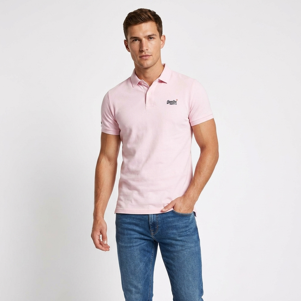 2456754 Superdry Polo Rosa Uomo
