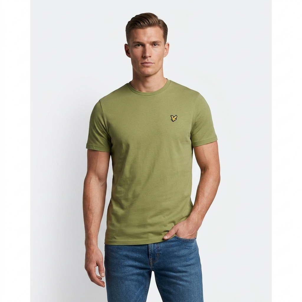 2456823 Lyle & Scott T-Shirt Verde Uomo