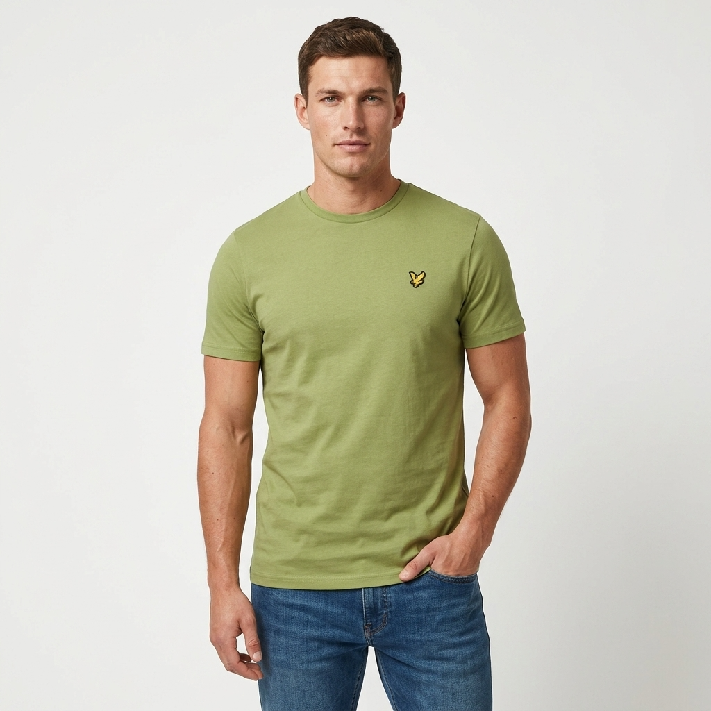 2456823 Lyle & Scott T-Shirt Verde Uomo