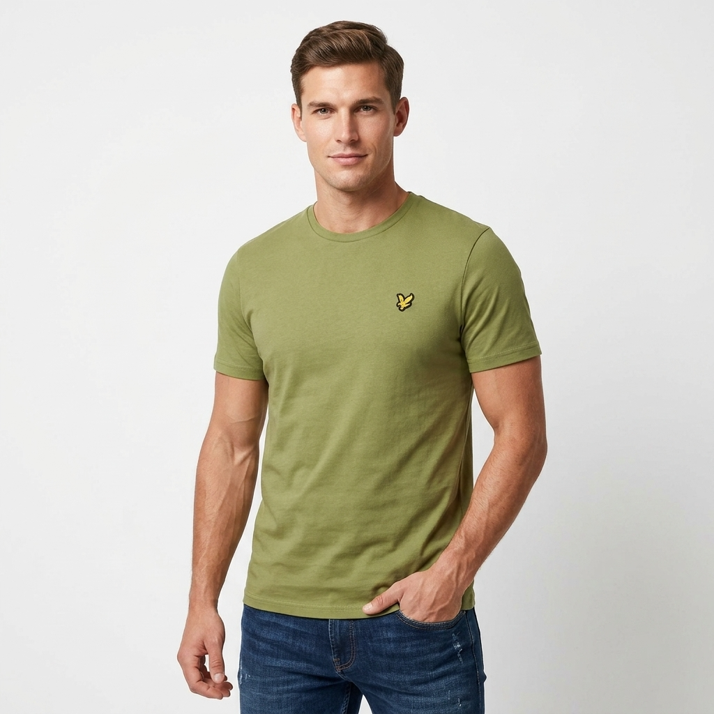 2456823 Lyle & Scott T-Shirt Verde Uomo