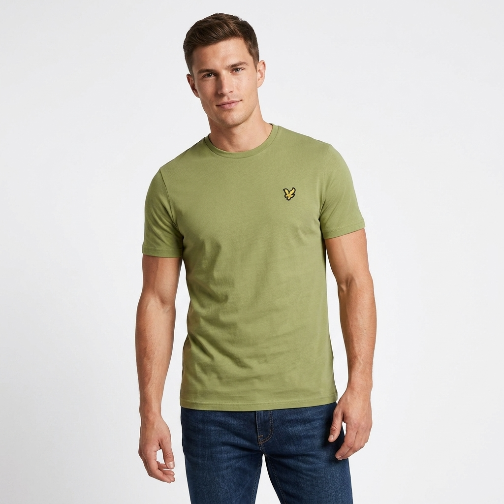 2456823 Lyle & Scott T-Shirt Verde Uomo
