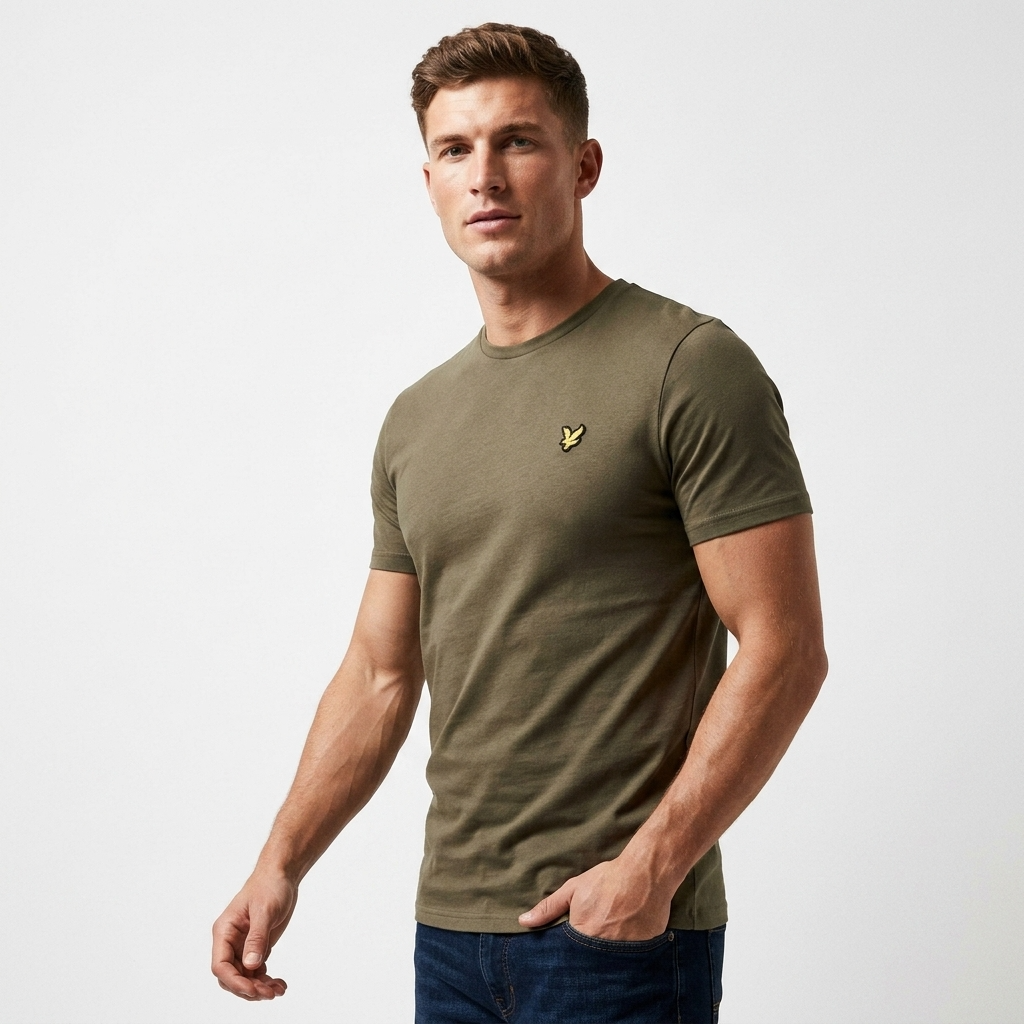 2456844 Lyle & Scott T-Shirt Verde Uomo