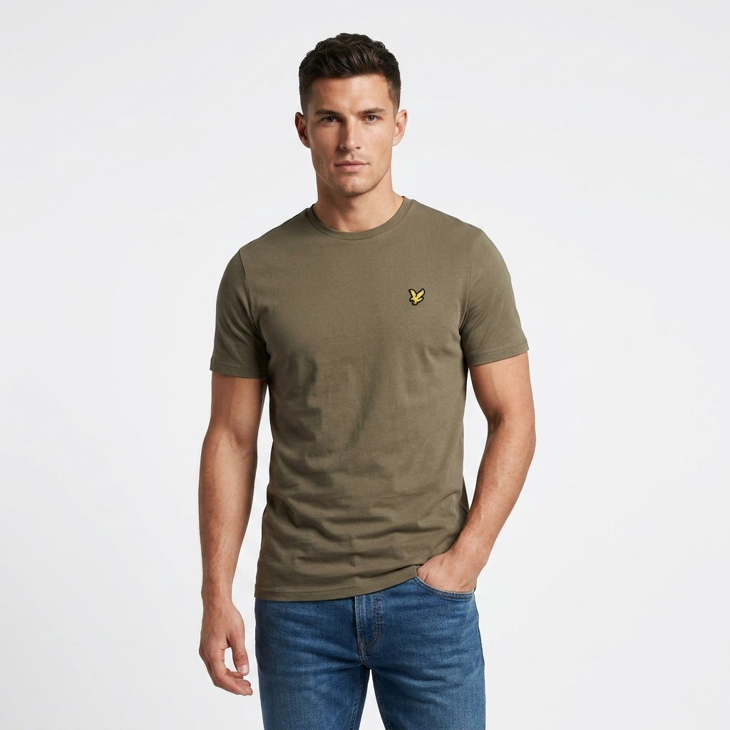 2456844 Lyle & Scott T-Shirt Verde Uomo