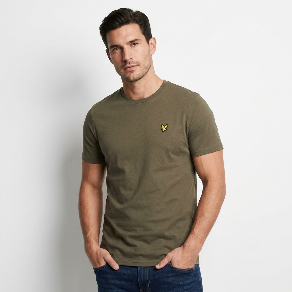 2456844 Lyle & Scott T-Shirt Verde Uomo
