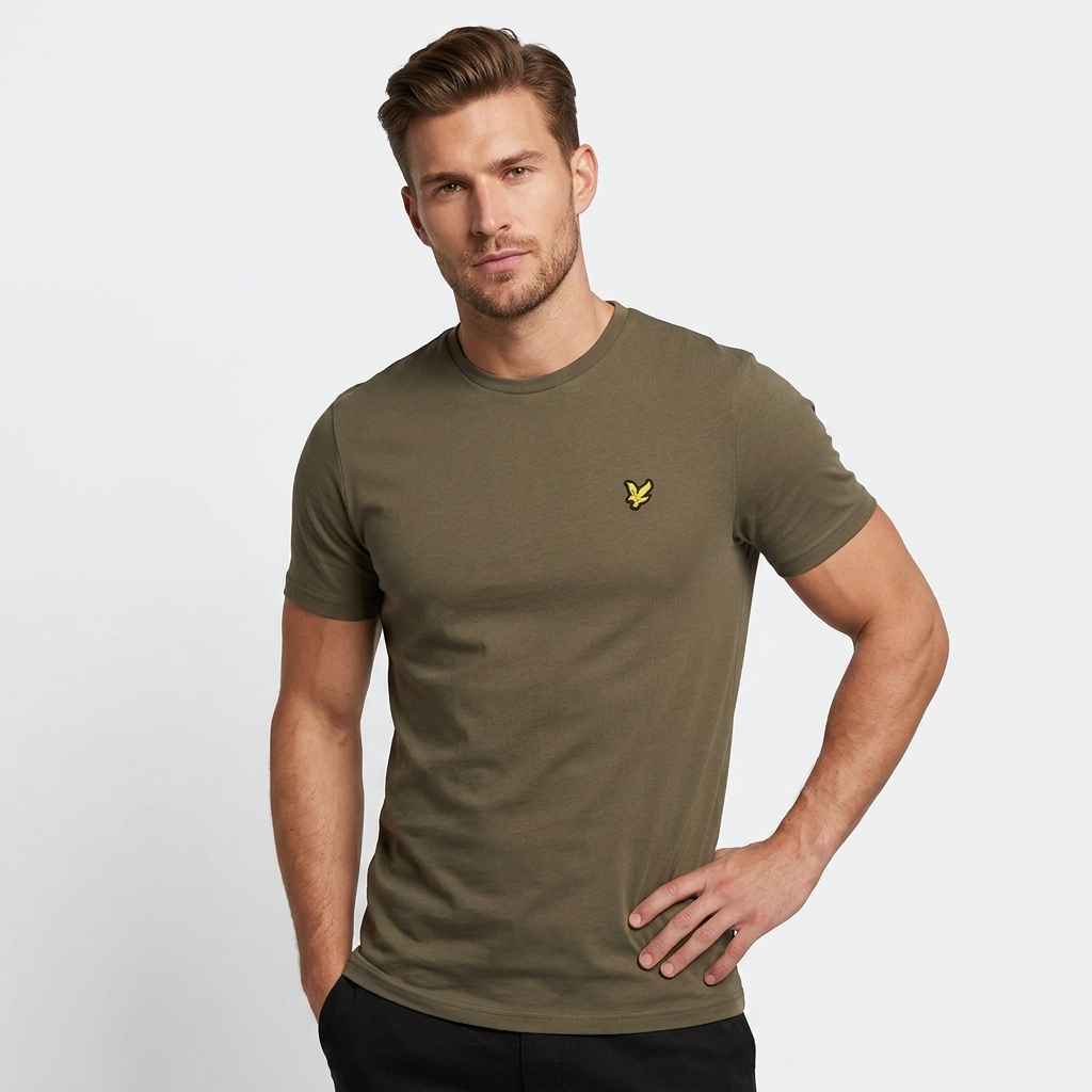 2456844 Lyle & Scott T-Shirt Verde Uomo