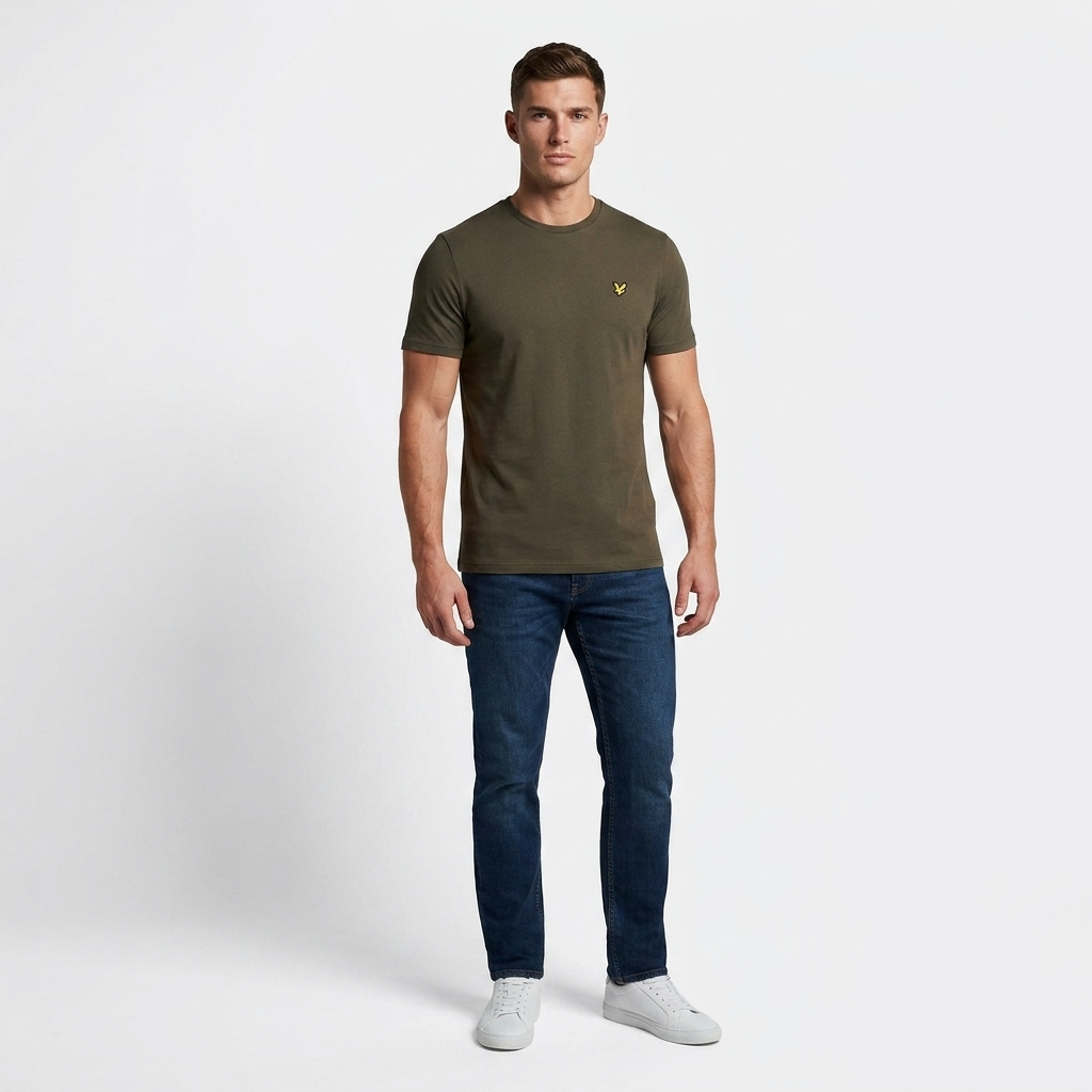 2456844 Lyle & Scott T-Shirt Verde Uomo