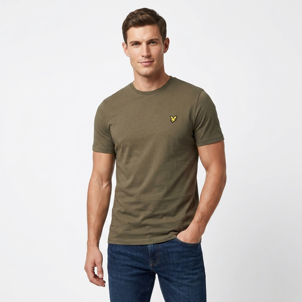 2456844 Lyle & Scott T-Shirt Verde Uomo