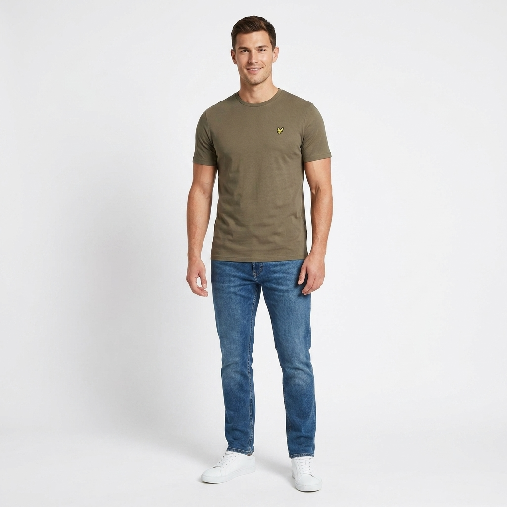 2456844 Lyle & Scott T-Shirt Verde Uomo