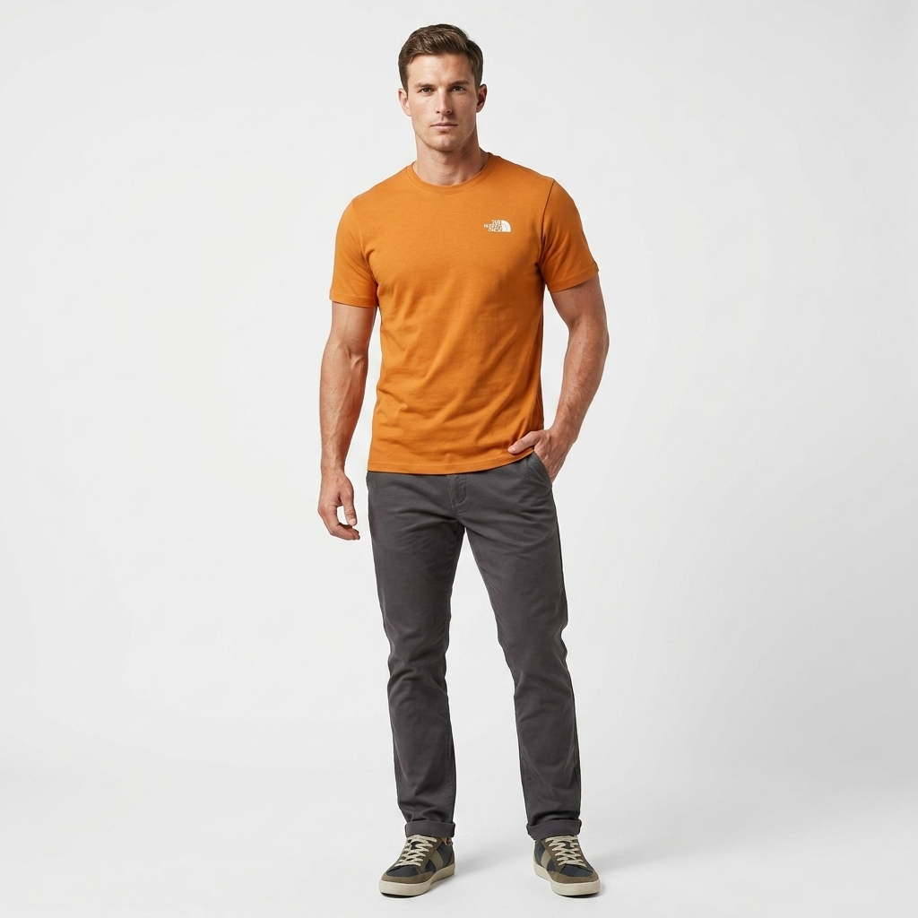 2457129 The North Face T-Shirt Arancione Uomo