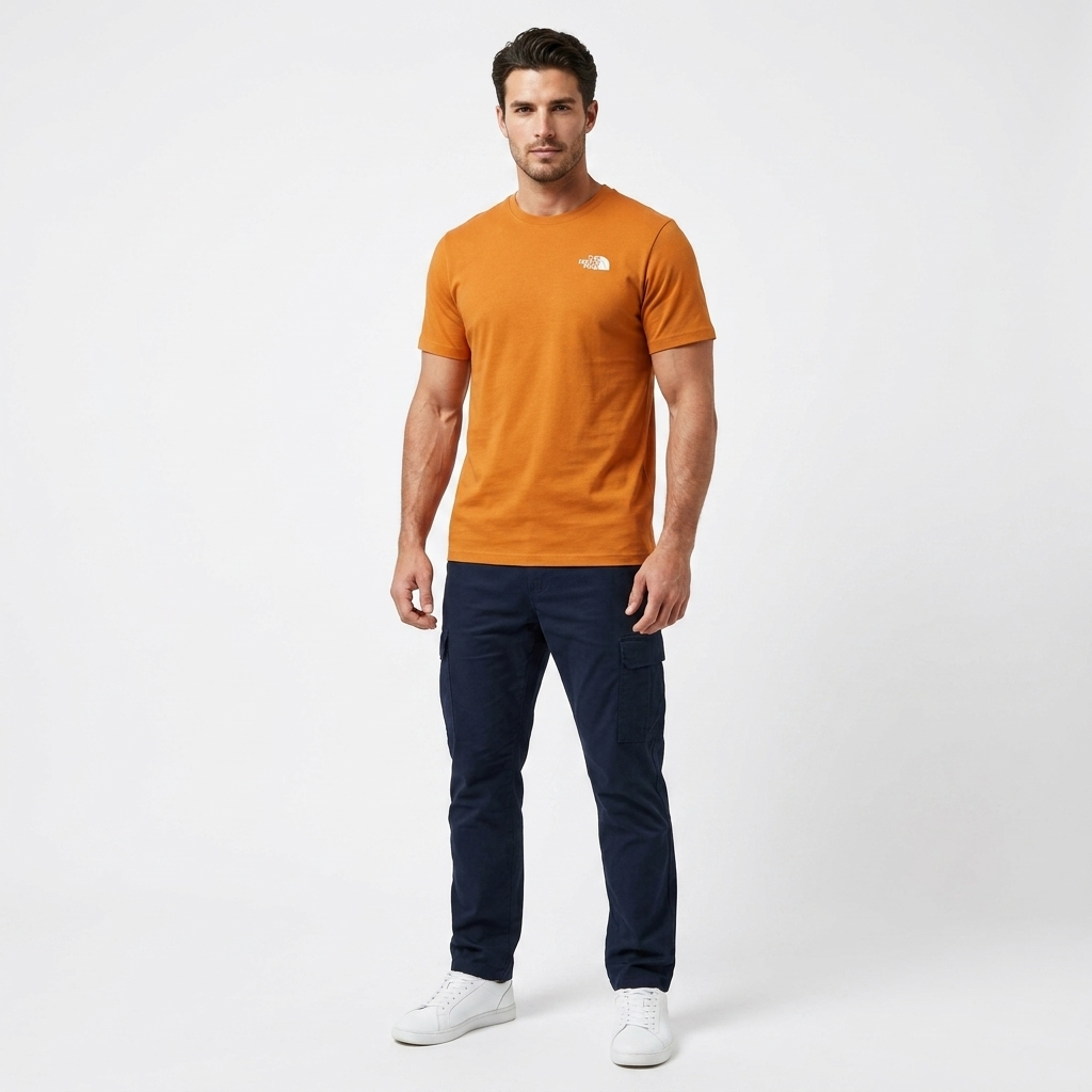 2457129 The North Face T-Shirt Arancione Uomo