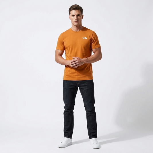 2457129 The North Face T-Shirt Arancione Uomo