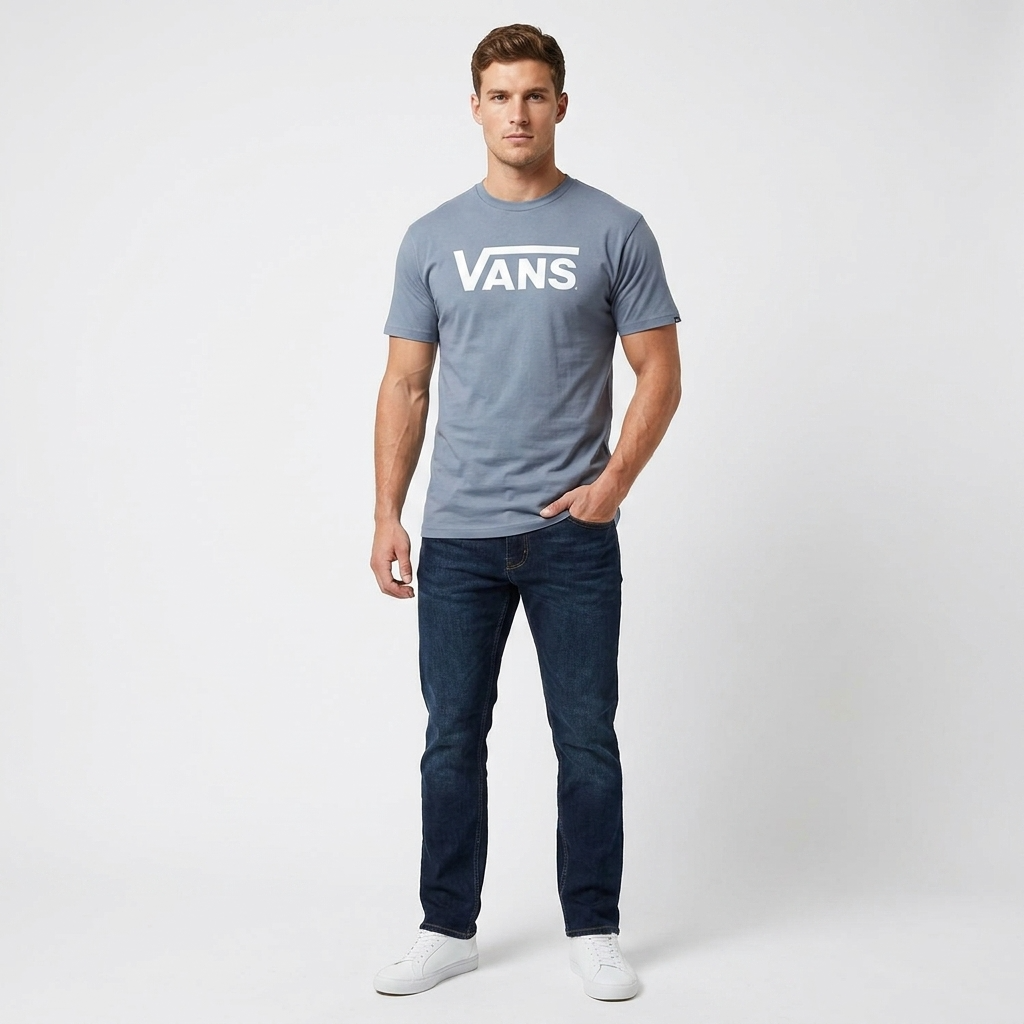 2457845 Vans T-Shirt Azzurra Uomo