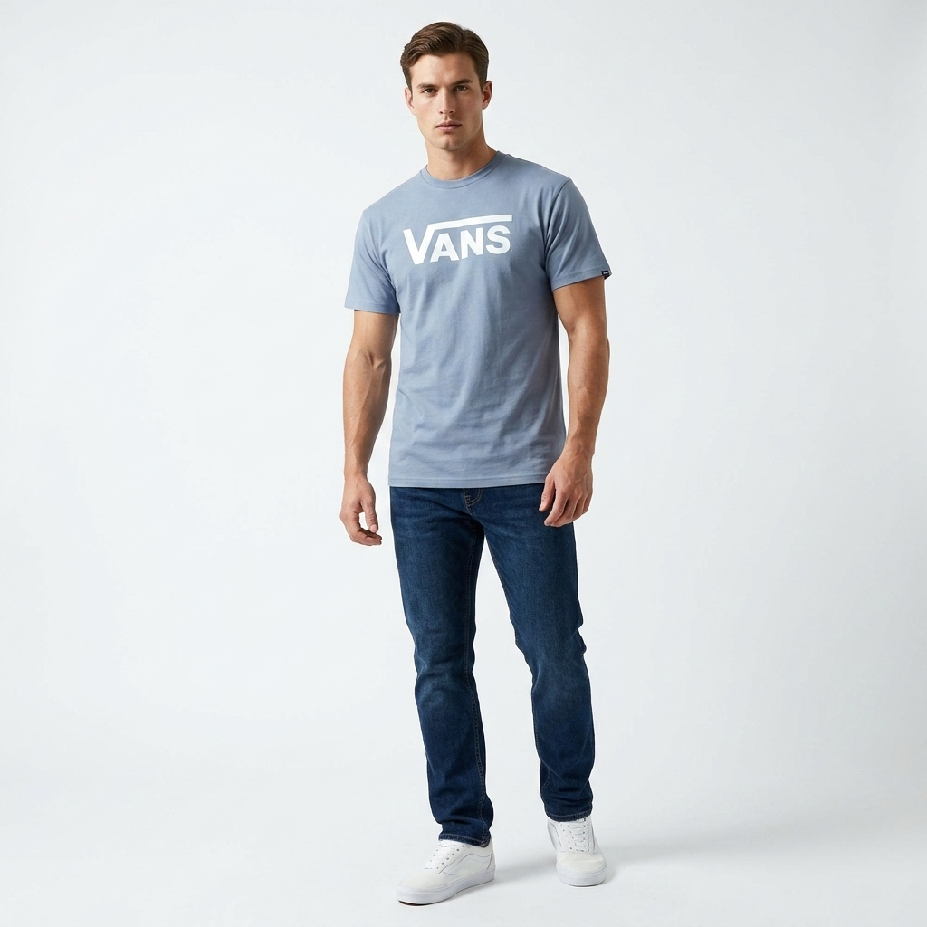 2457845 Vans T-Shirt Azzurra Uomo