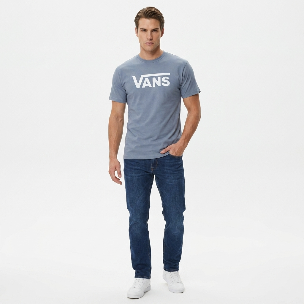 2457845 Vans T-Shirt Azzurra Uomo