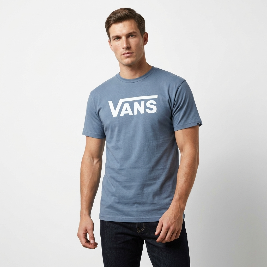 2457845 Vans T-Shirt Azzurra Uomo